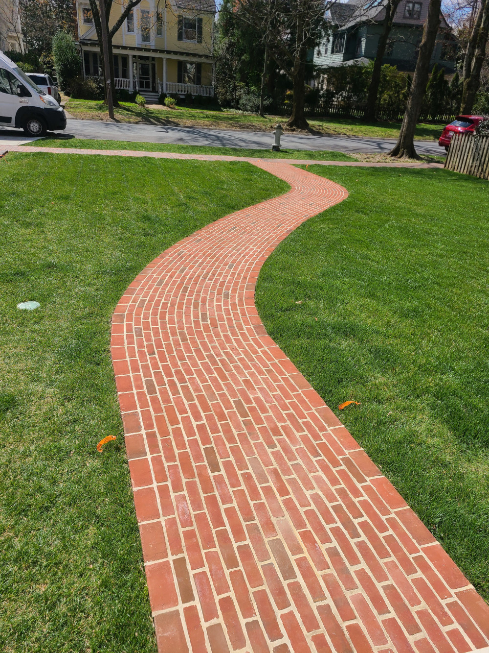 Red brick walkway